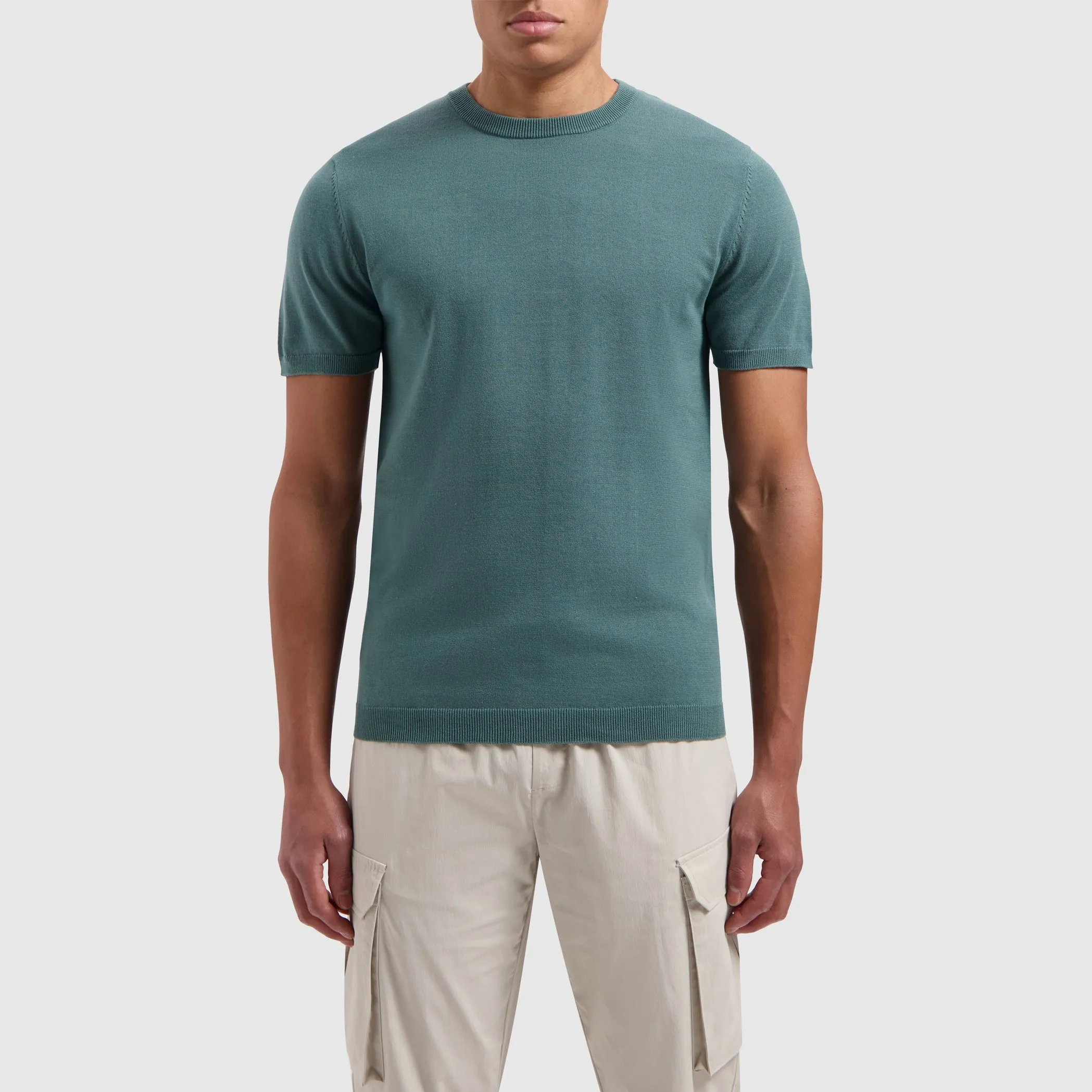 Knitwear T-shirt | Faded Green