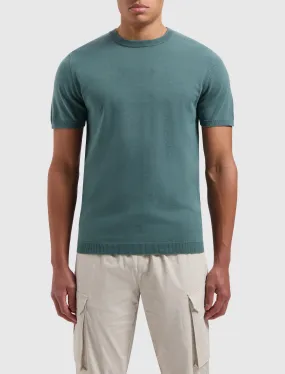 Knitwear T-shirt | Faded Green