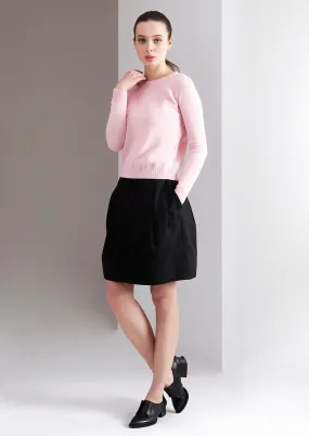 Ladies Rounded Neck Cashmere Sweater