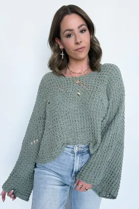 Lauren Round Neck Chenille Knit Sweater - FINAL SALE