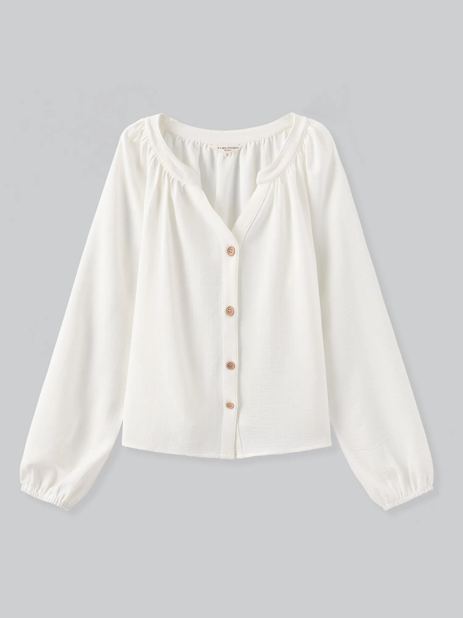 Lily Clean V-Neck Buttoned Top