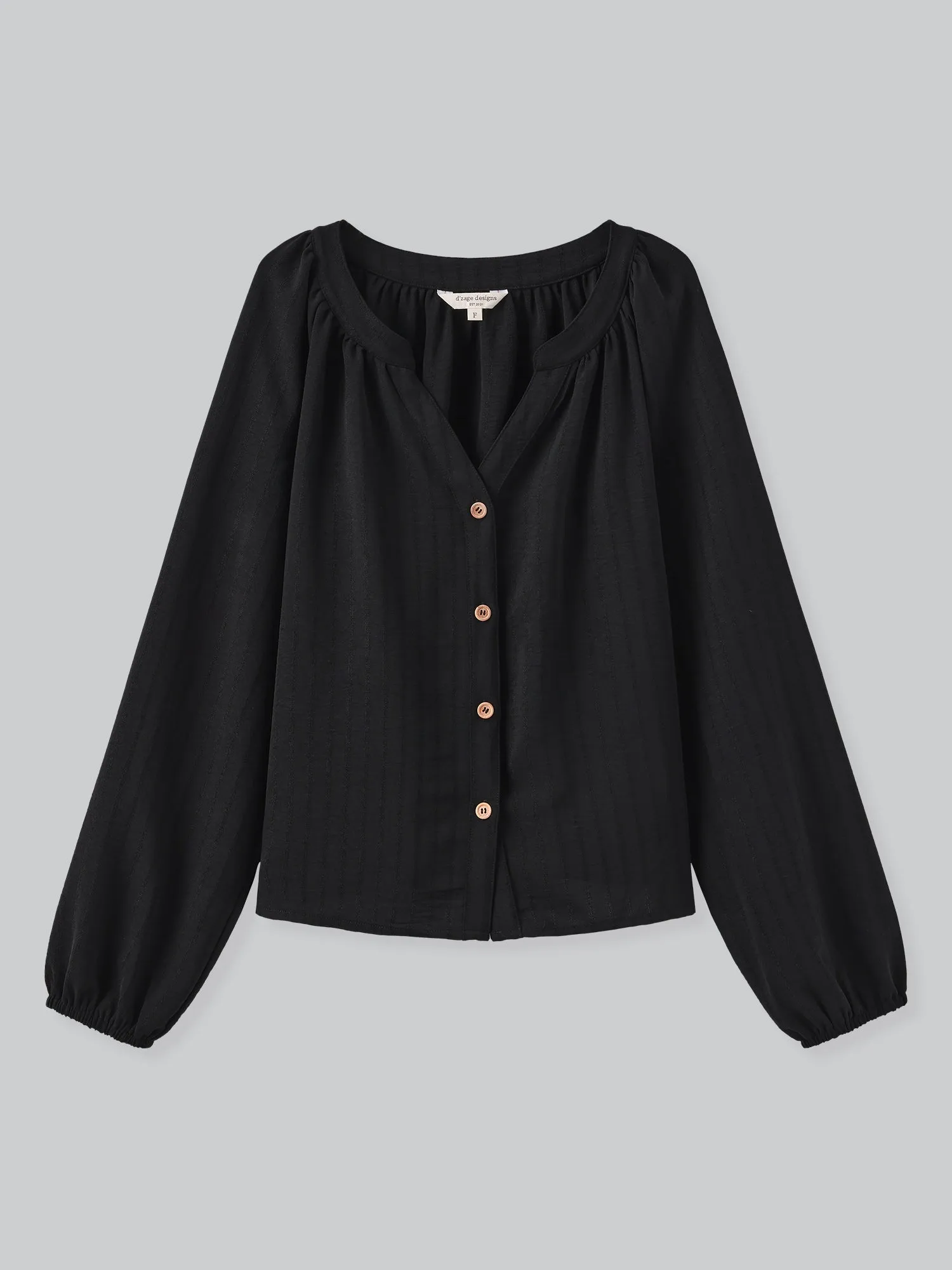 Lily Clean V-Neck Buttoned Top