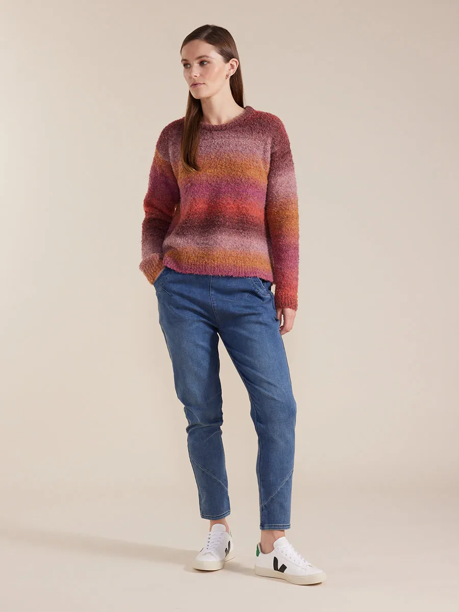 Long Sleeve Tonal Mix Sweater