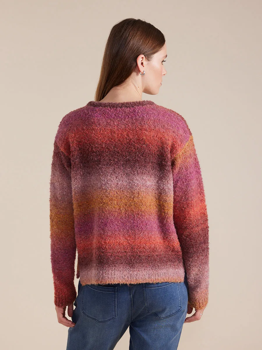 Long Sleeve Tonal Mix Sweater