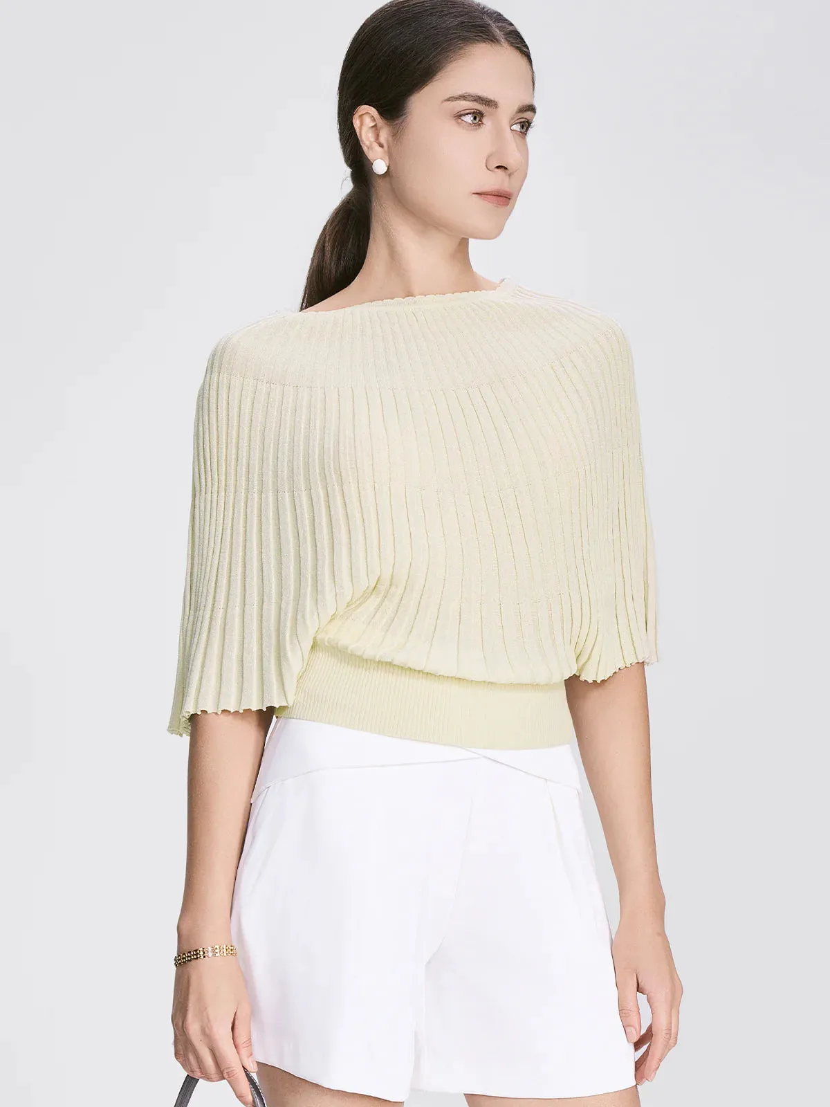 Loose Batwing Sleeves Knit Sweater