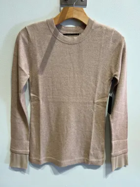 L/S Cotton Cashmere shirt in Toast