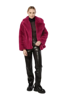 MILLY COAT - RASPBERRY