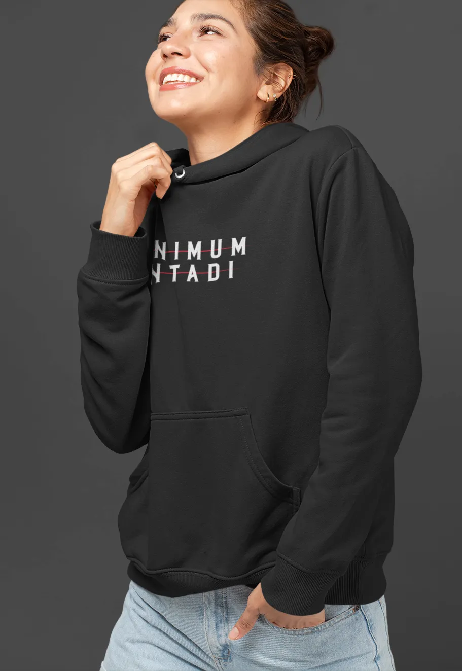 Minimum Untadi Unisex Hoodie Black