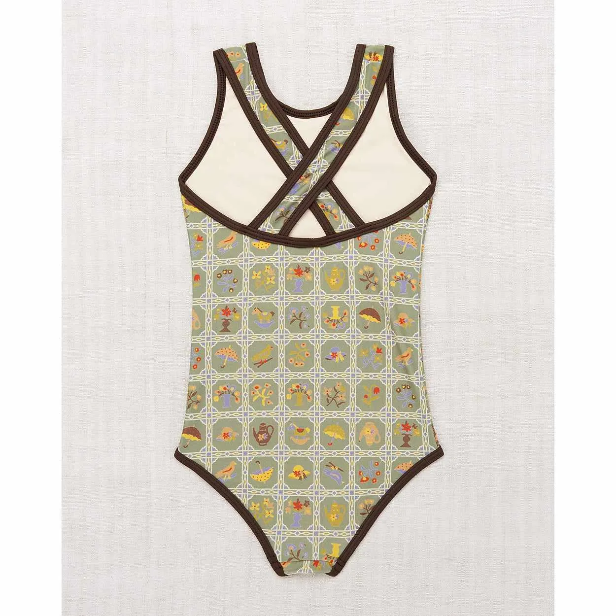 Misha & Puff - Classic swimsuit - Vert Trellis