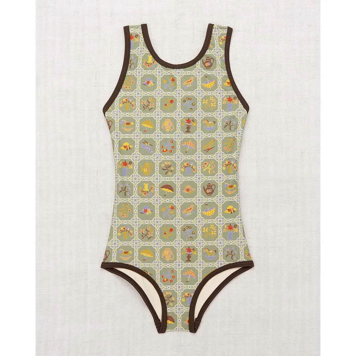 Misha & Puff - Classic swimsuit - Vert Trellis