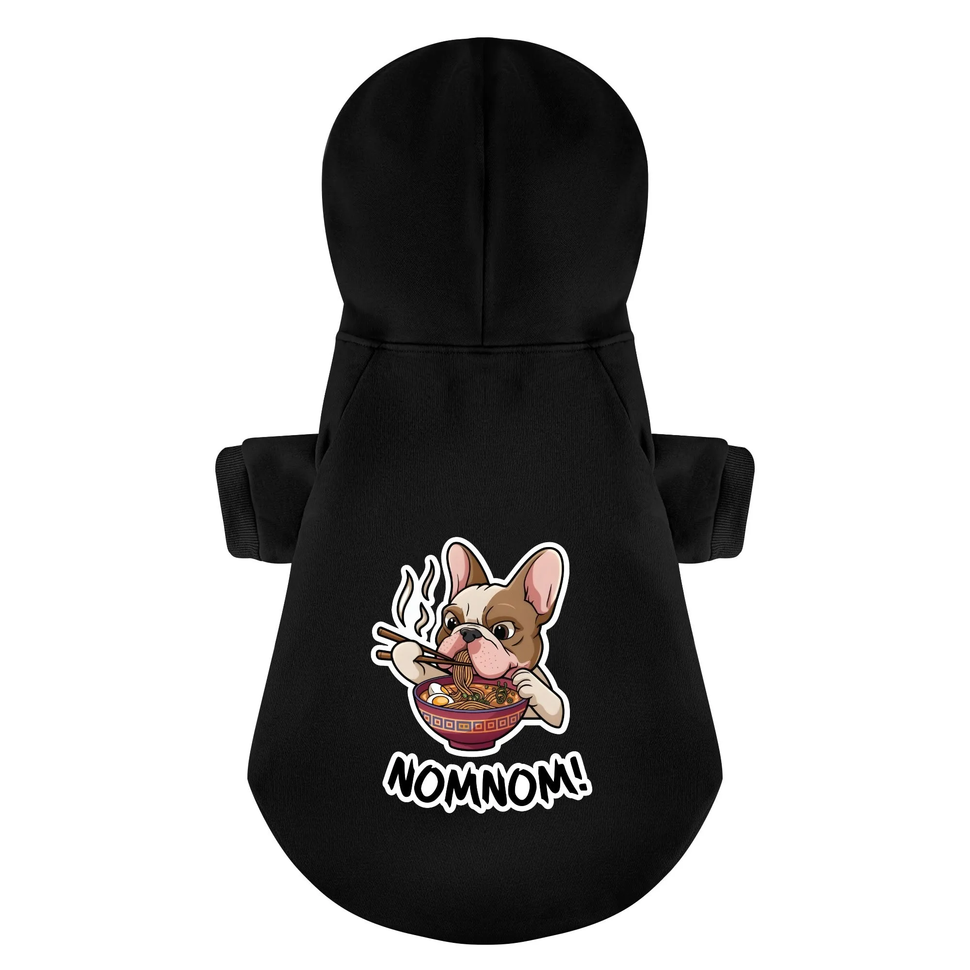 Nomnom! - Personalized French Bulldog Hoodies with Funny Quotes – Stylish, Cozy, and Premium 100% Cotton