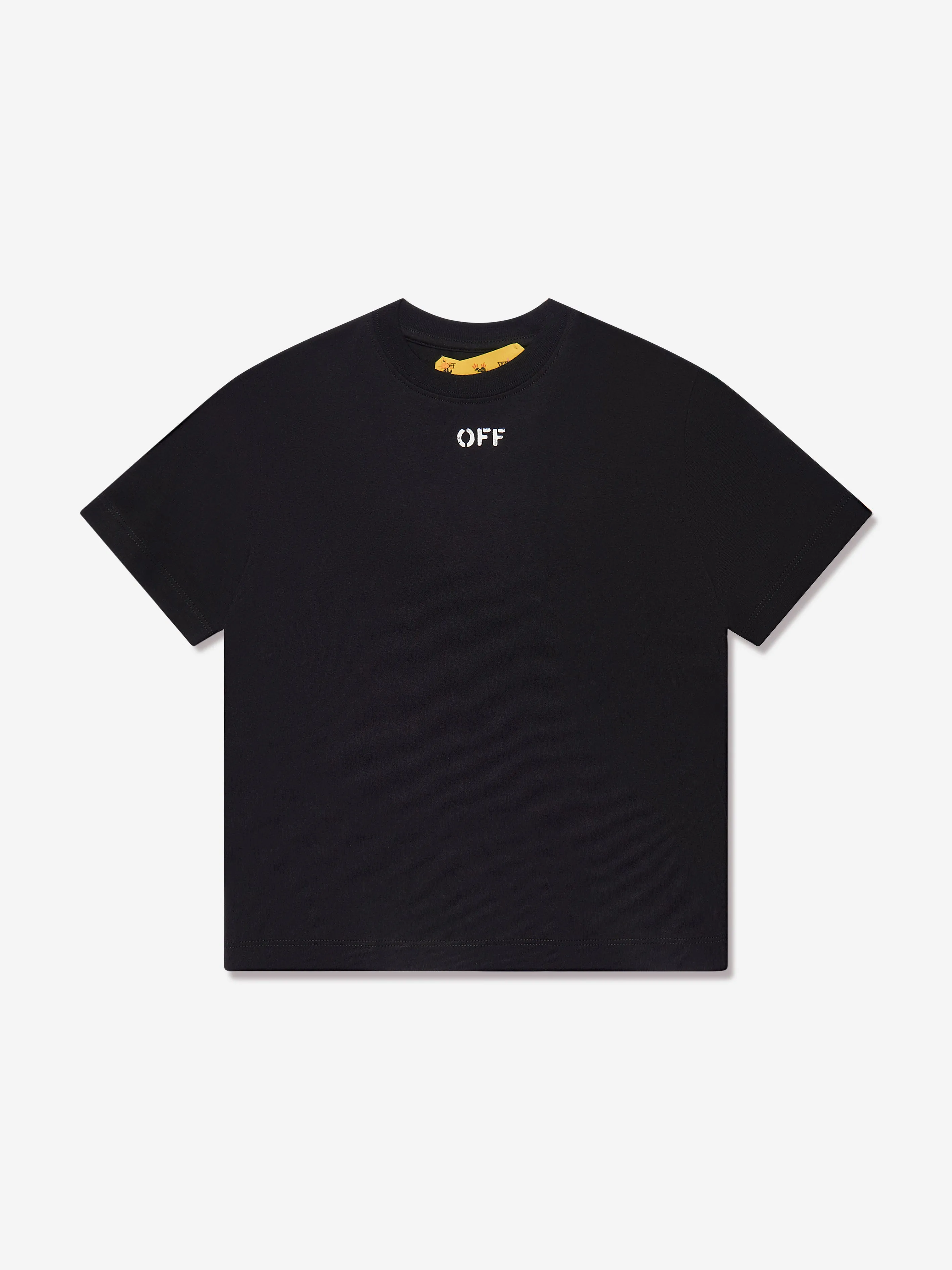 Off-White Boys Off Stamp T-Shirt in Black