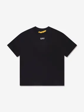 Off-White Boys Off Stamp T-Shirt in Black