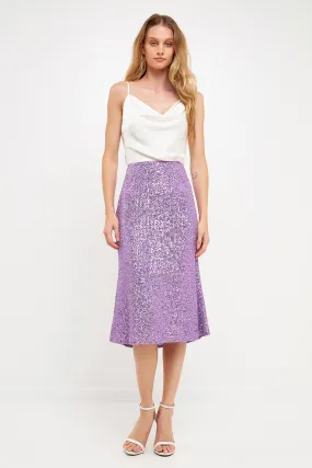 Sequins Midi Skirt