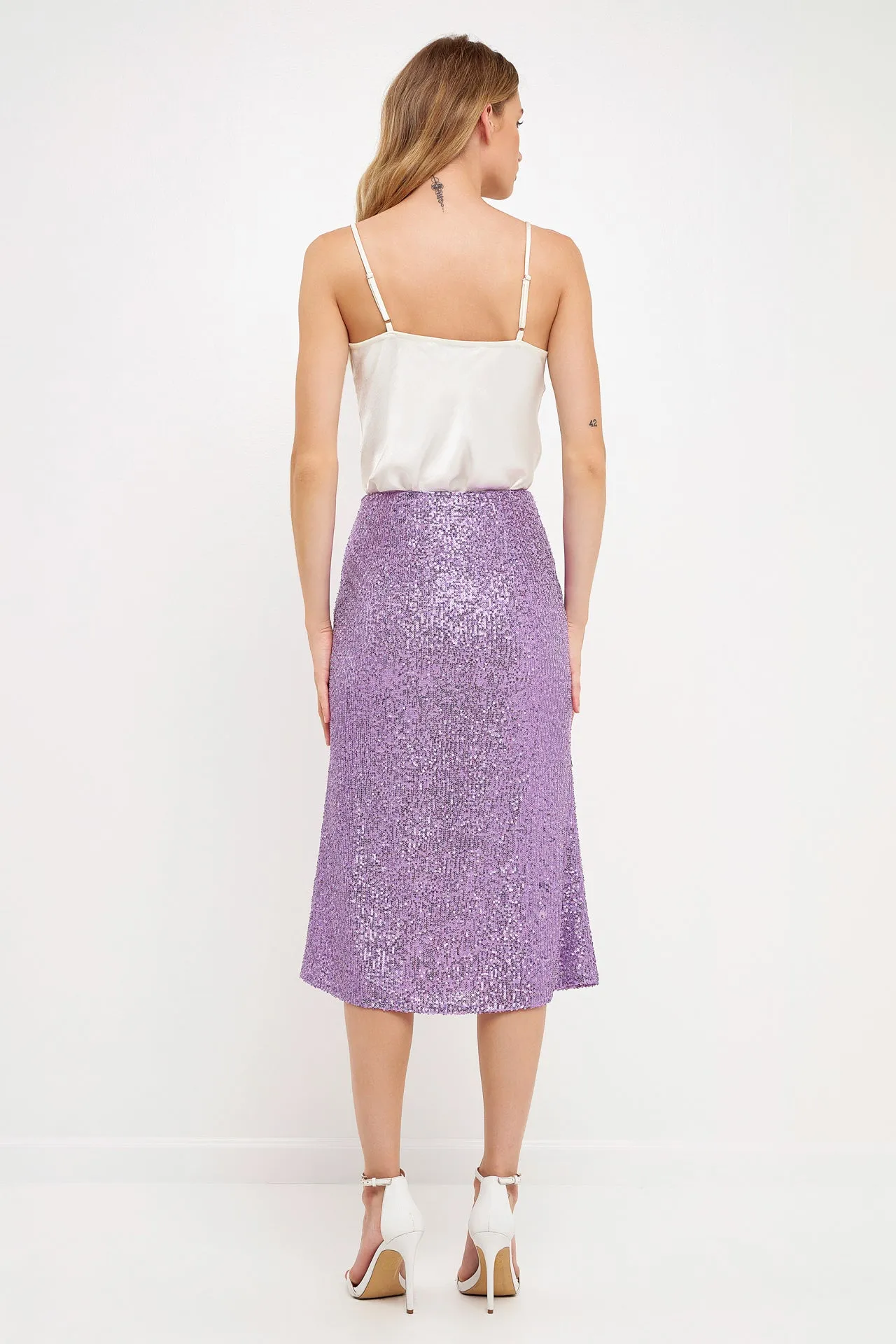 Sequins Midi Skirt