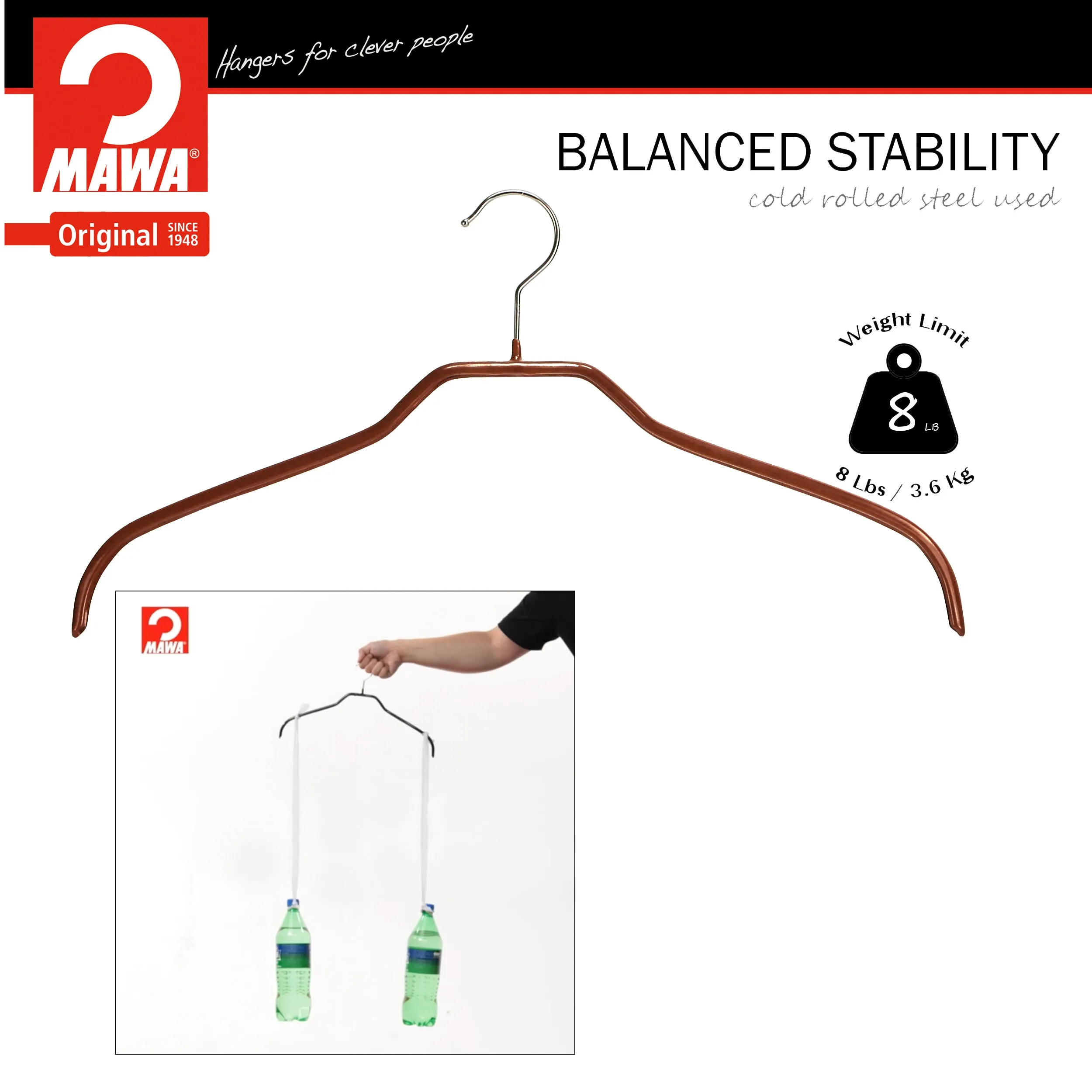 Silhouette Shirt Hanger, 41F, Copper