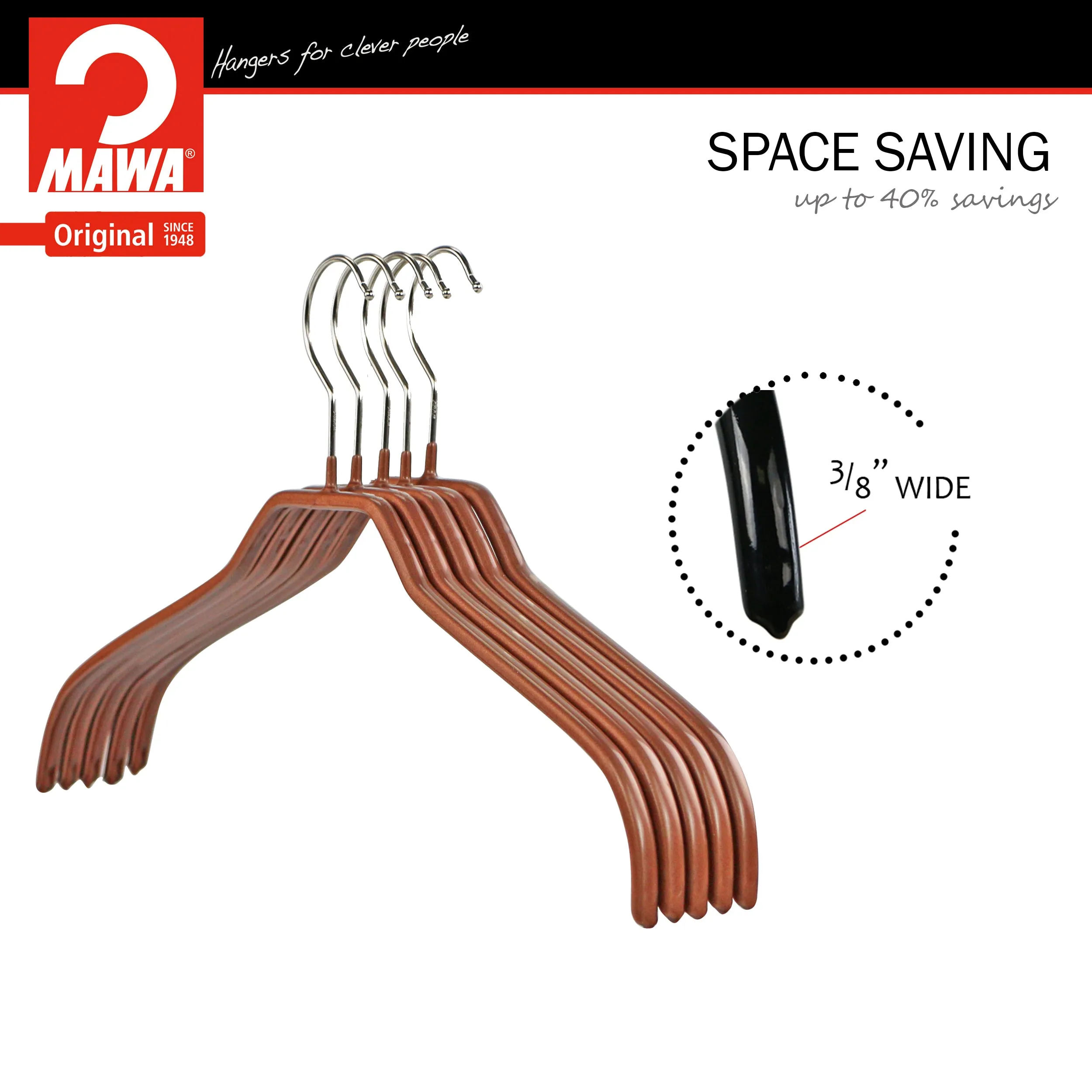 Silhouette Shirt Hanger, 41F, Copper