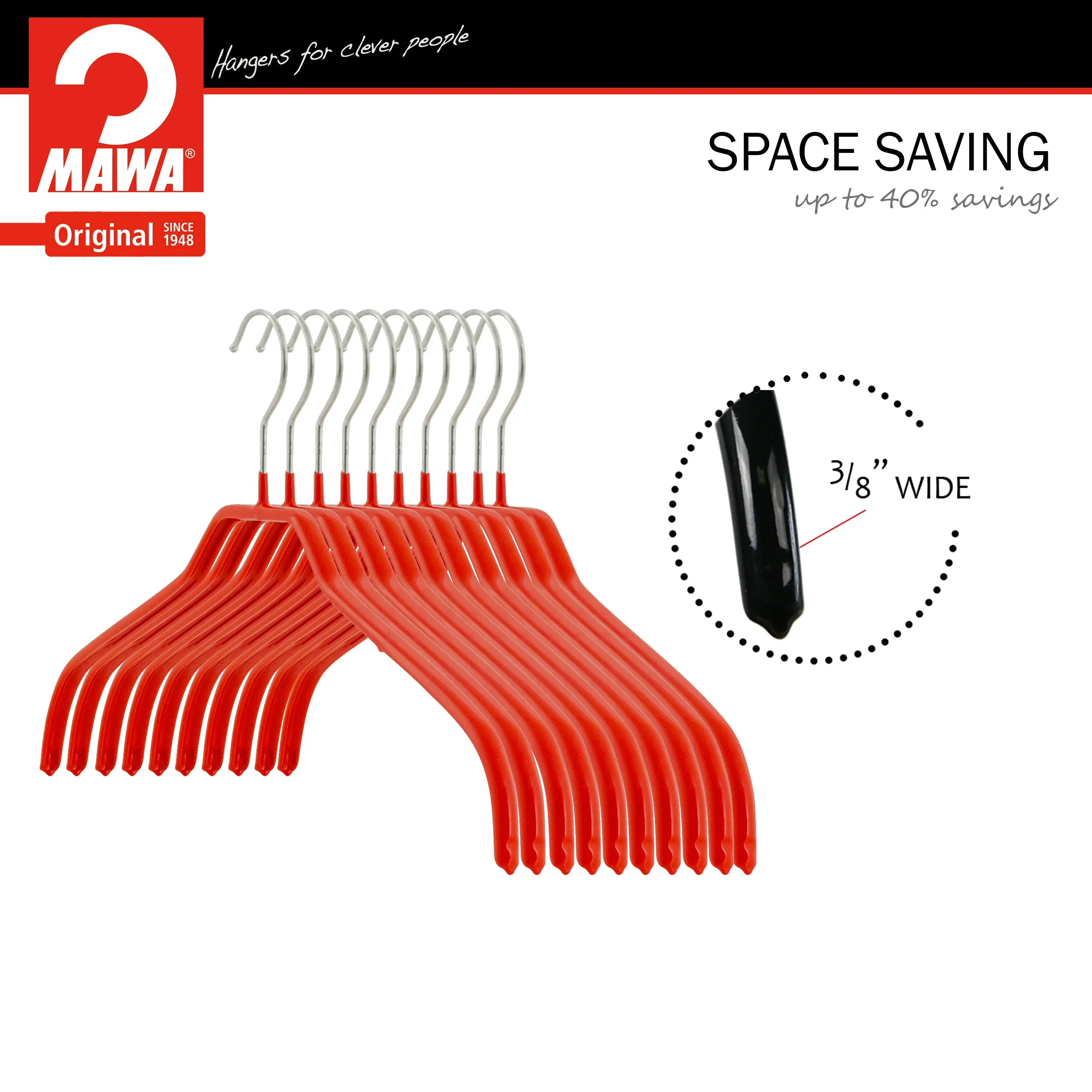 Silhouette Shirt Hanger, 41F, New Red