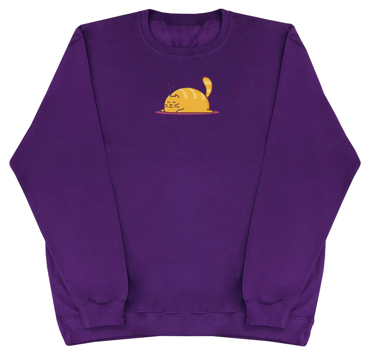 Sleeping Cat - Kids Oversized Comfy Sweater