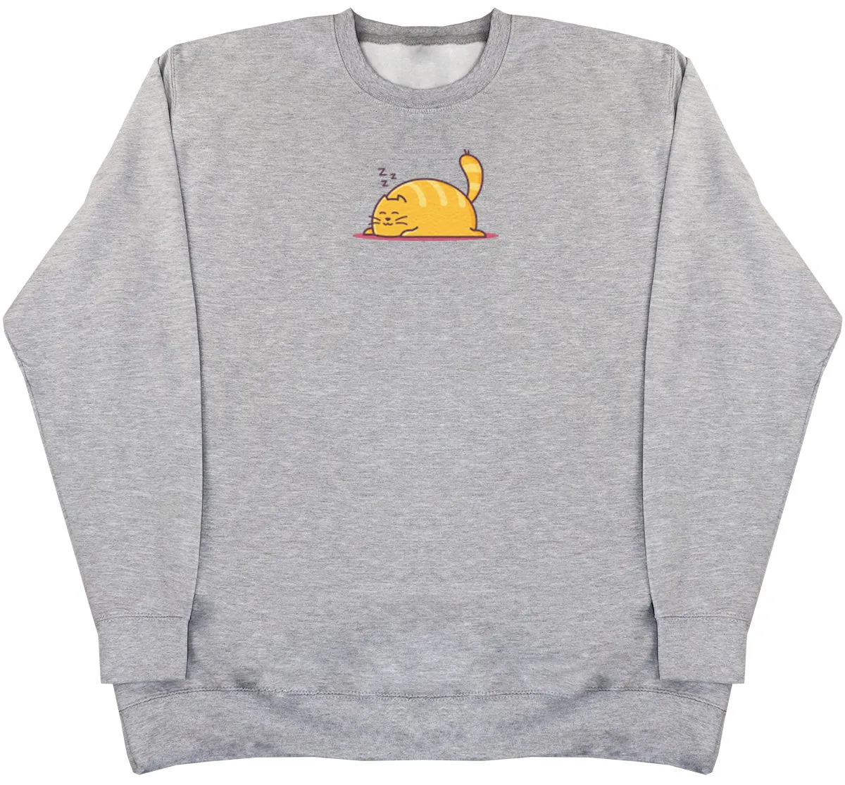 Sleeping Cat - Kids Oversized Comfy Sweater