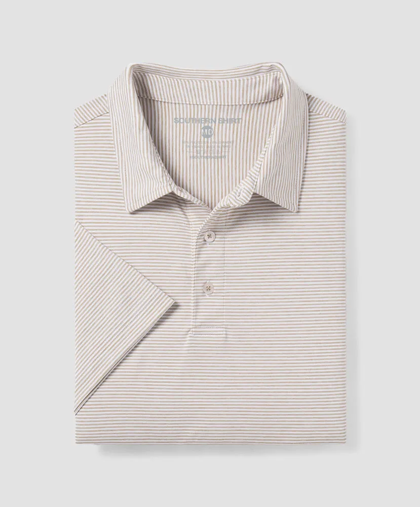 Southern Shirt Co - Heather Madison Stripe Polo