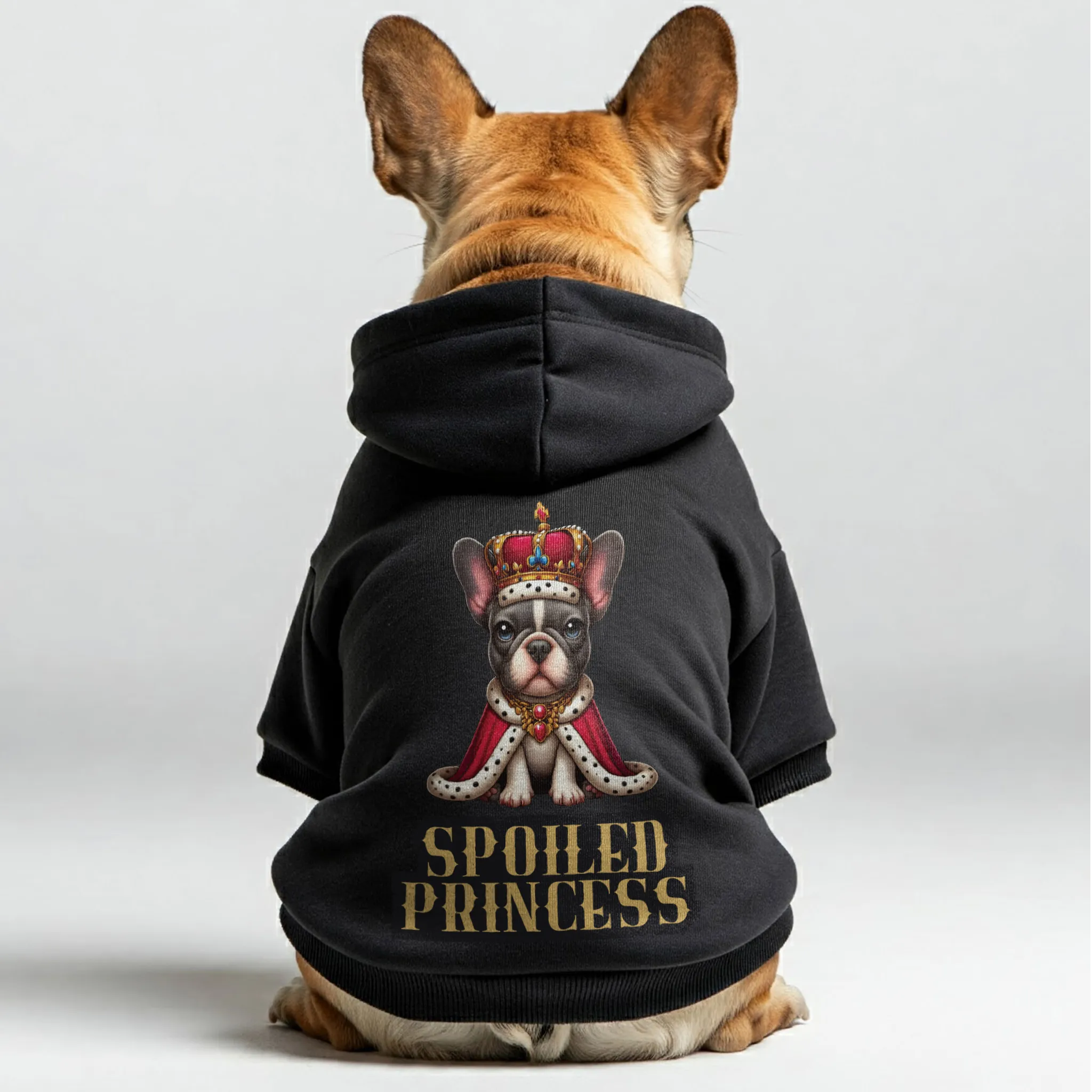 Spoiled Princess - Personalized French Bulldog Hoodies with Funny Quotes – Stylish, Cozy, and Premium 100% Cotton