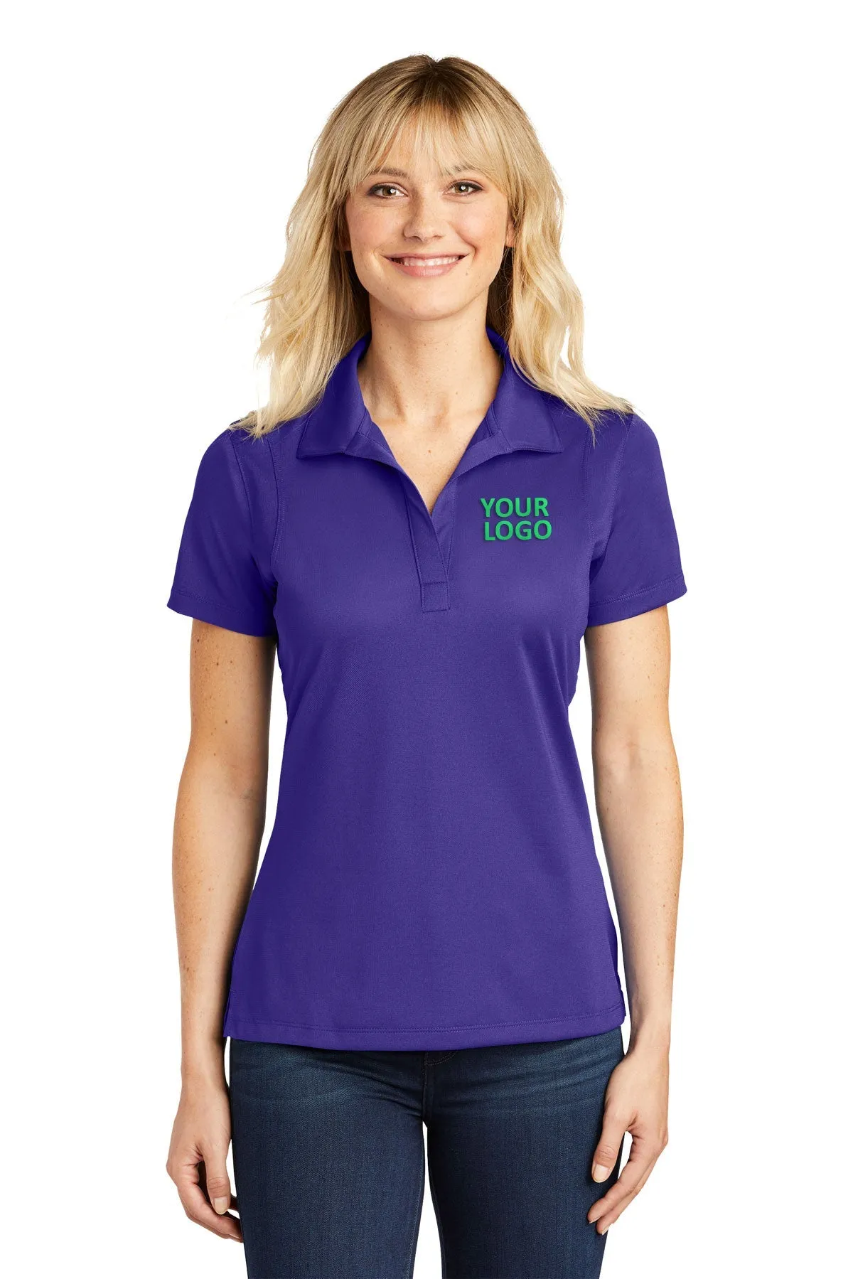 Sport-Tek Ladies Micropique Custom Sport-Wick Polos, Purple