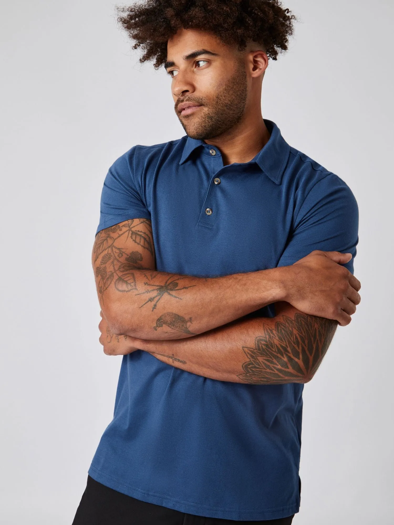 Steel Blue Torrey Polo FINAL SALE