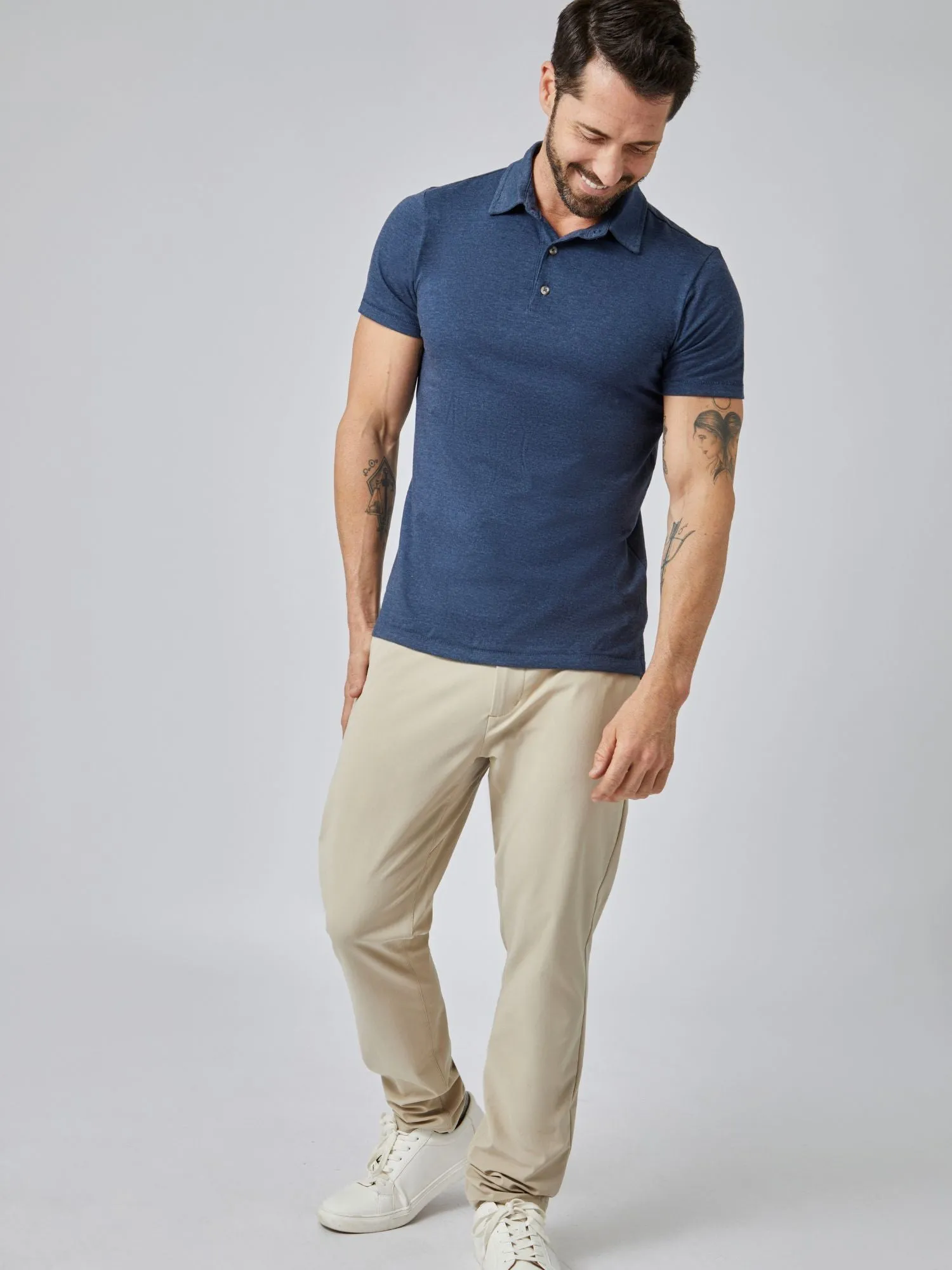 Steel Blue Torrey Polo FINAL SALE