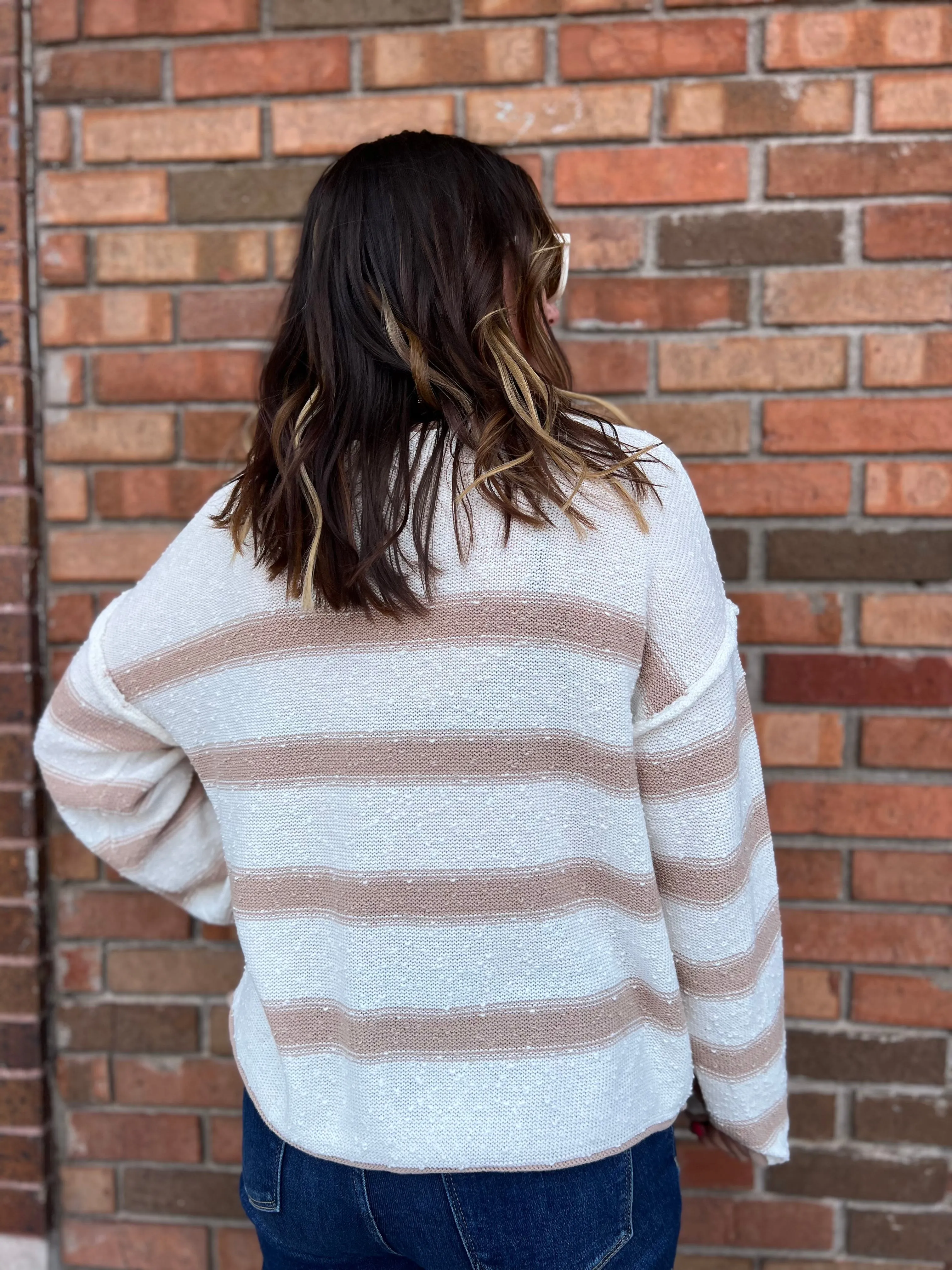 Striped Lightweight Pullover Sweater