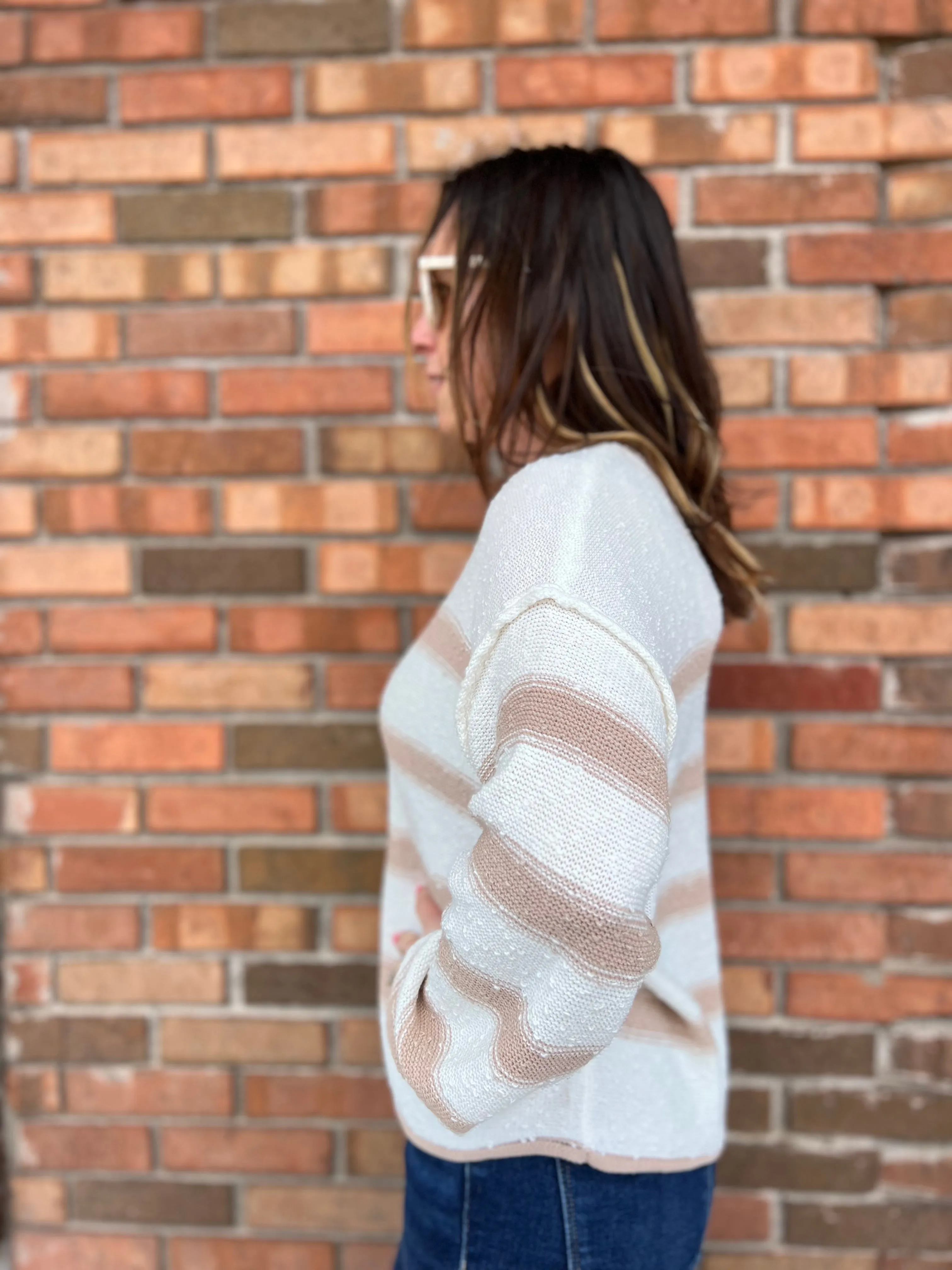 Striped Lightweight Pullover Sweater