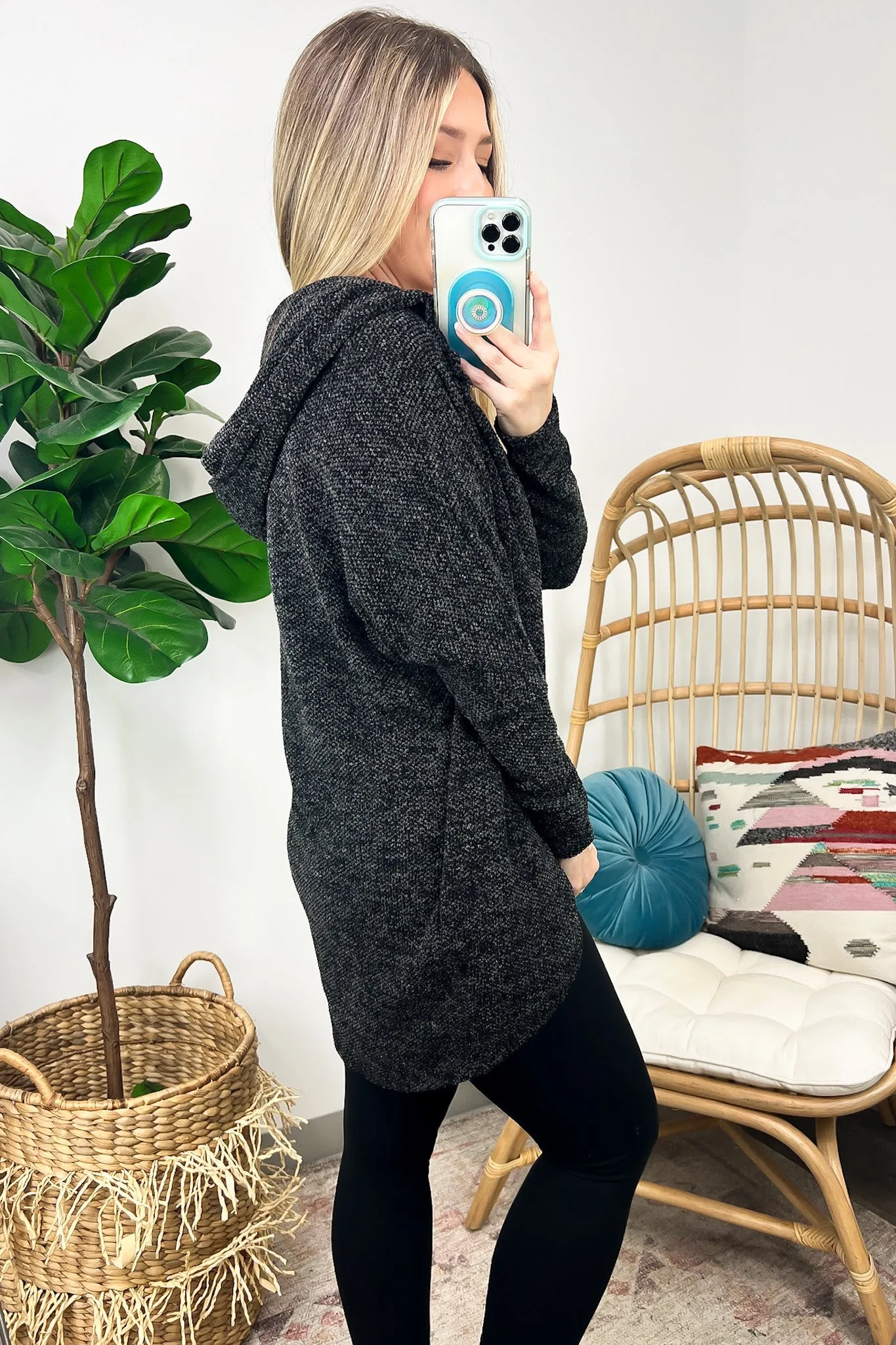 Subtle Sensation Hooded Knit Cardigan - FINAL SALE