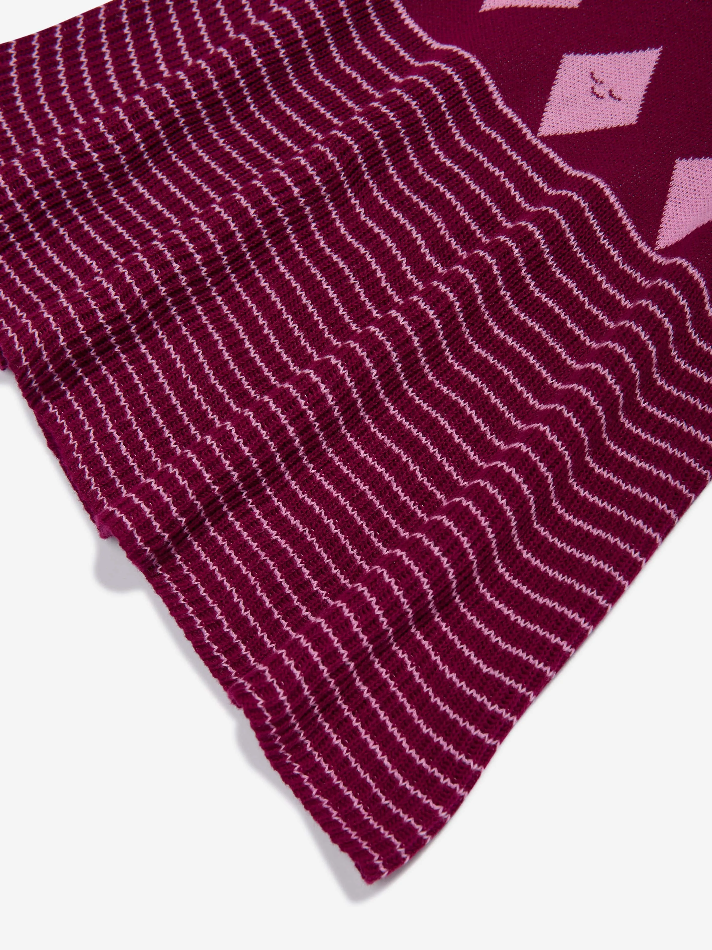 The Bonnie Mob Girls Auburn Diamond Knit Dress in Purple