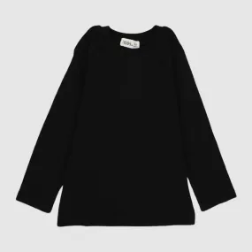 Unisex Black Long-Sleeved T-Shirt