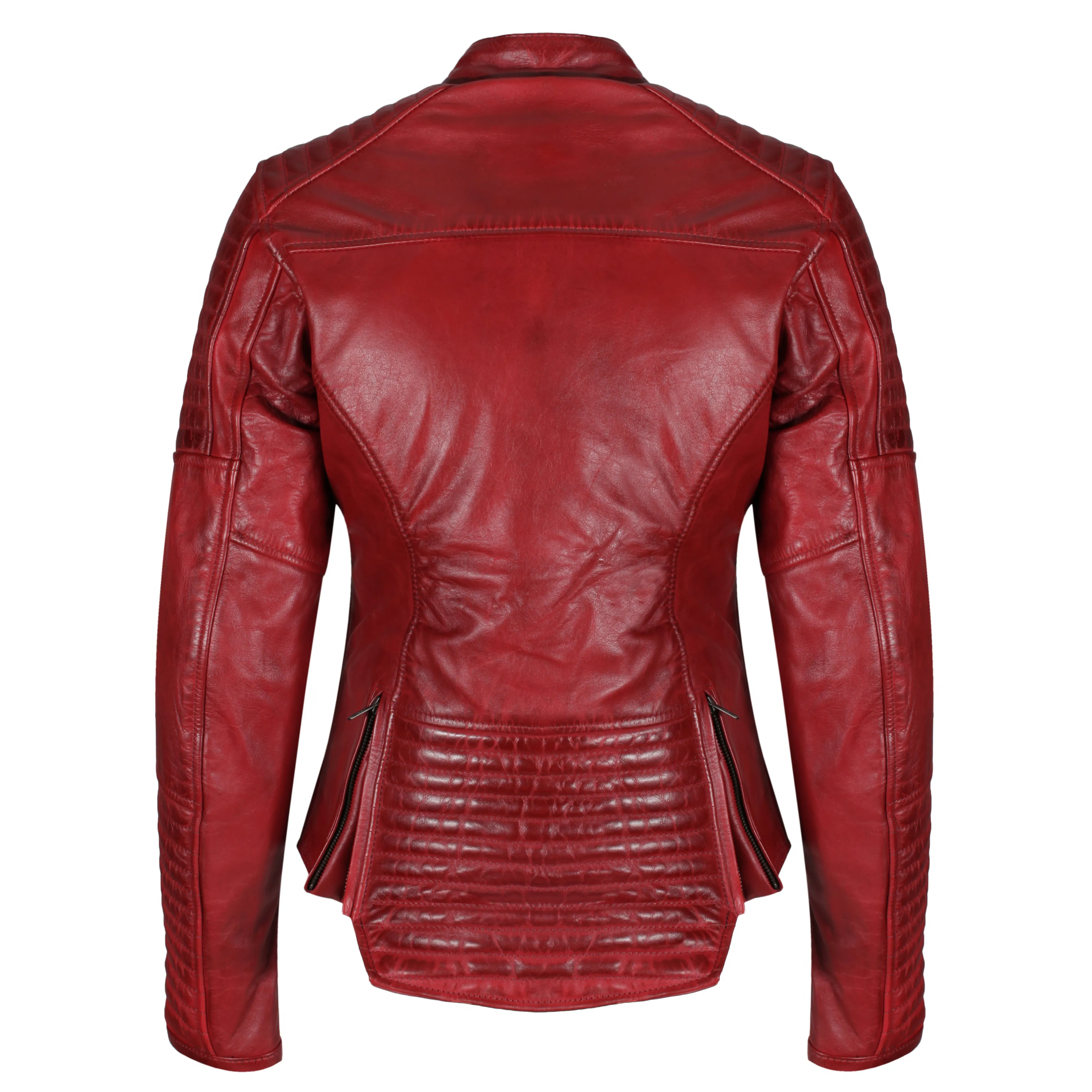 Valerie Red Leather Jacket