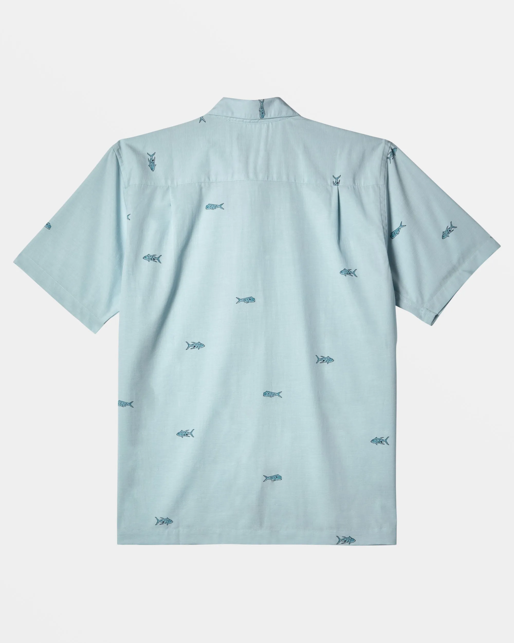 Waterman Full House Short Sleeve Shirt - Sterling Blue Blockhead