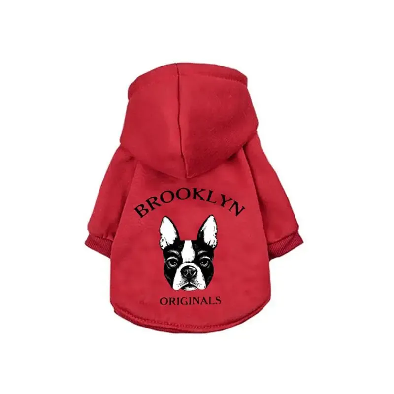 Winter Warm Dog Hoodies - Cozy Pet Clothes for Small to Medium Dogs and Cats