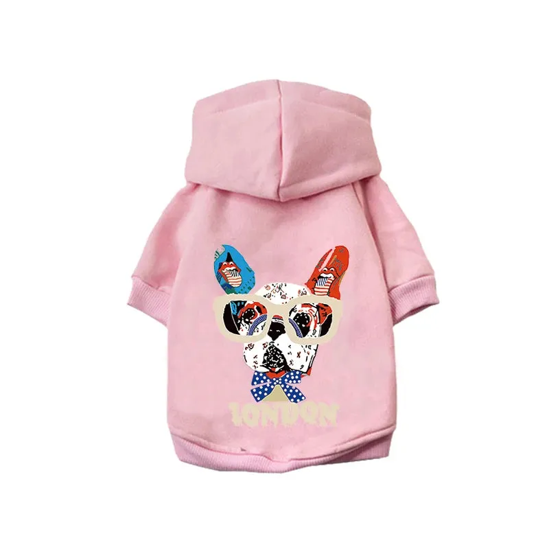 Winter Warm Dog Hoodies - Cozy Pet Clothes for Small to Medium Dogs and Cats