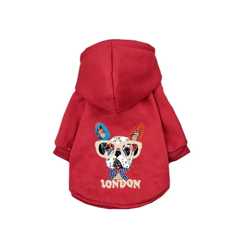 Winter Warm Dog Hoodies - Cozy Pet Clothes for Small to Medium Dogs and Cats