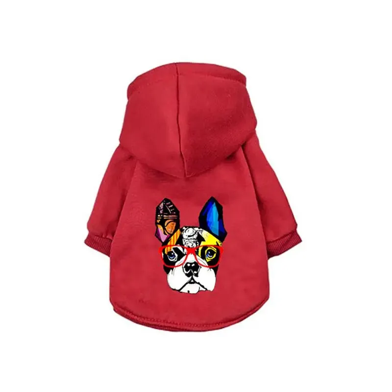 Winter Warm Dog Hoodies - Cozy Pet Clothes for Small to Medium Dogs and Cats