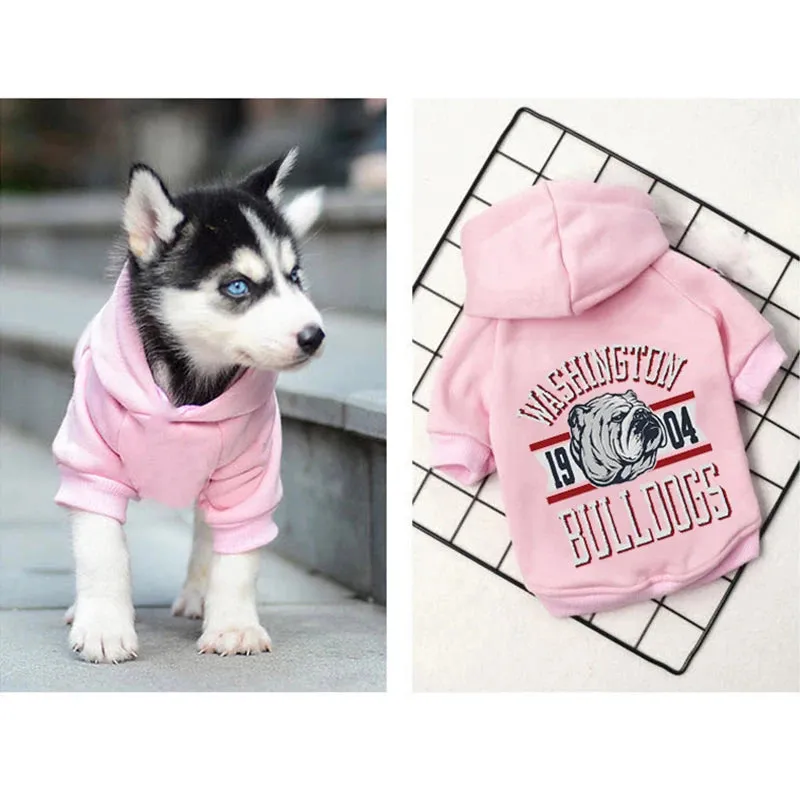 Winter Warm Dog Hoodies - Cozy Pet Clothes for Small to Medium Dogs and Cats