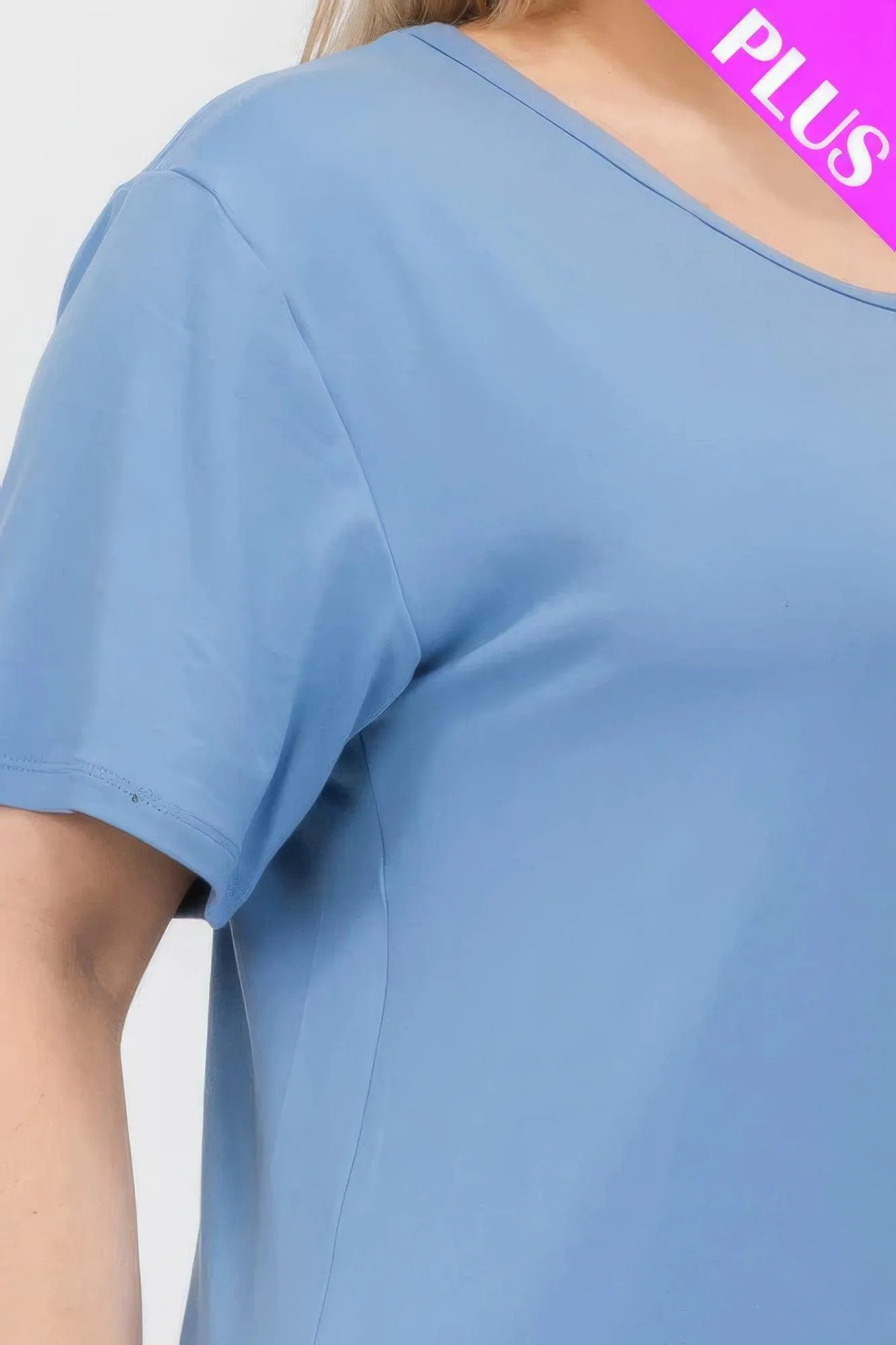 Women's Plus Size Basic Short Sleeve Shirts