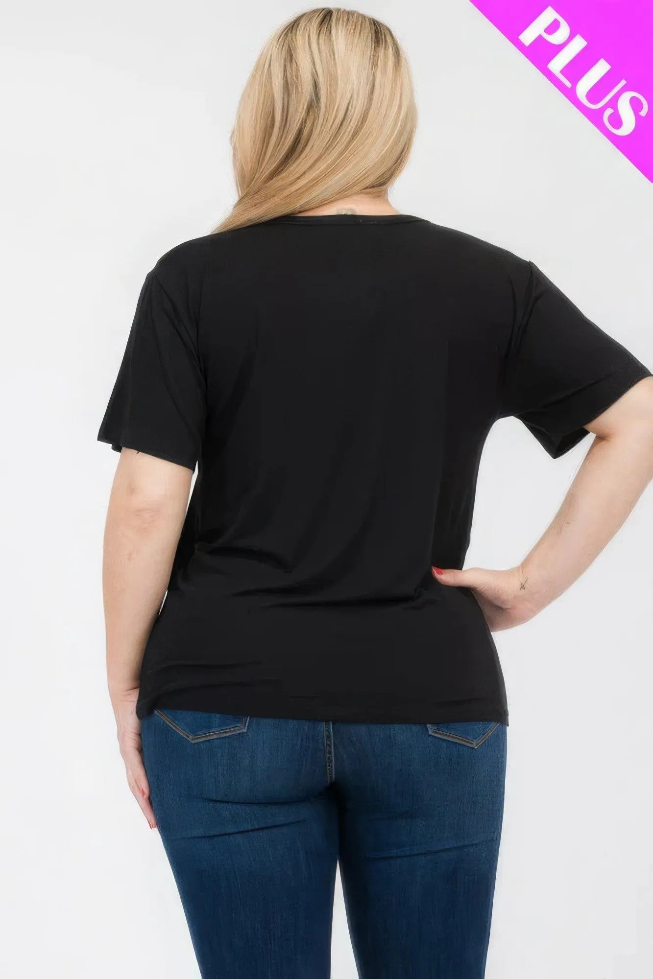 Women's Plus Size Basic Short Sleeve Shirts