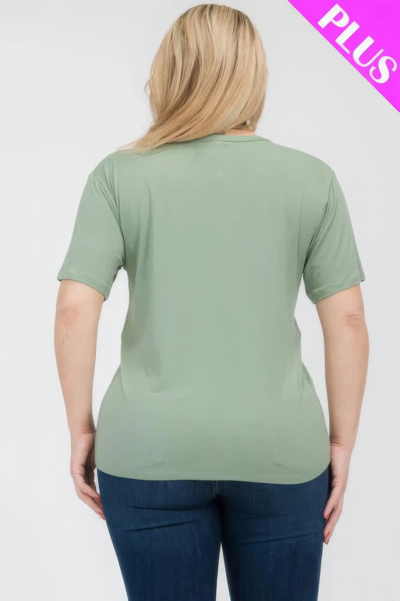 Women's Plus Size Basic Short Sleeve Shirts