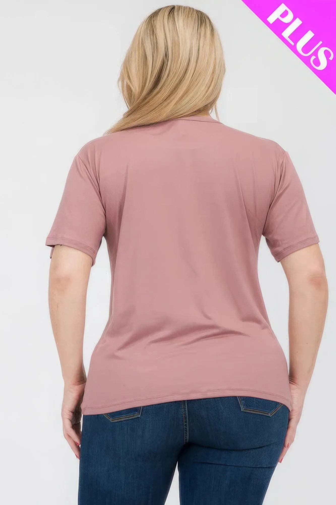 Women's Plus Size Basic Short Sleeve Shirts